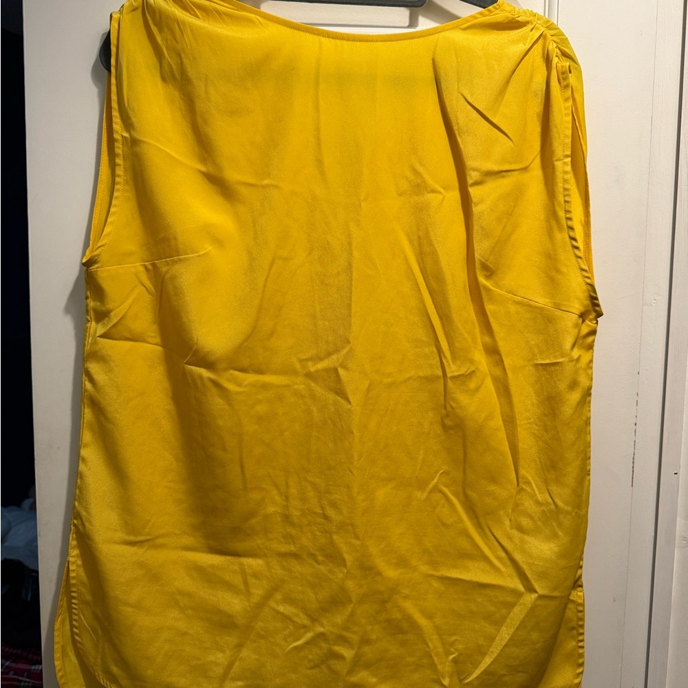 Vibrant Yellow Sleeveless Top